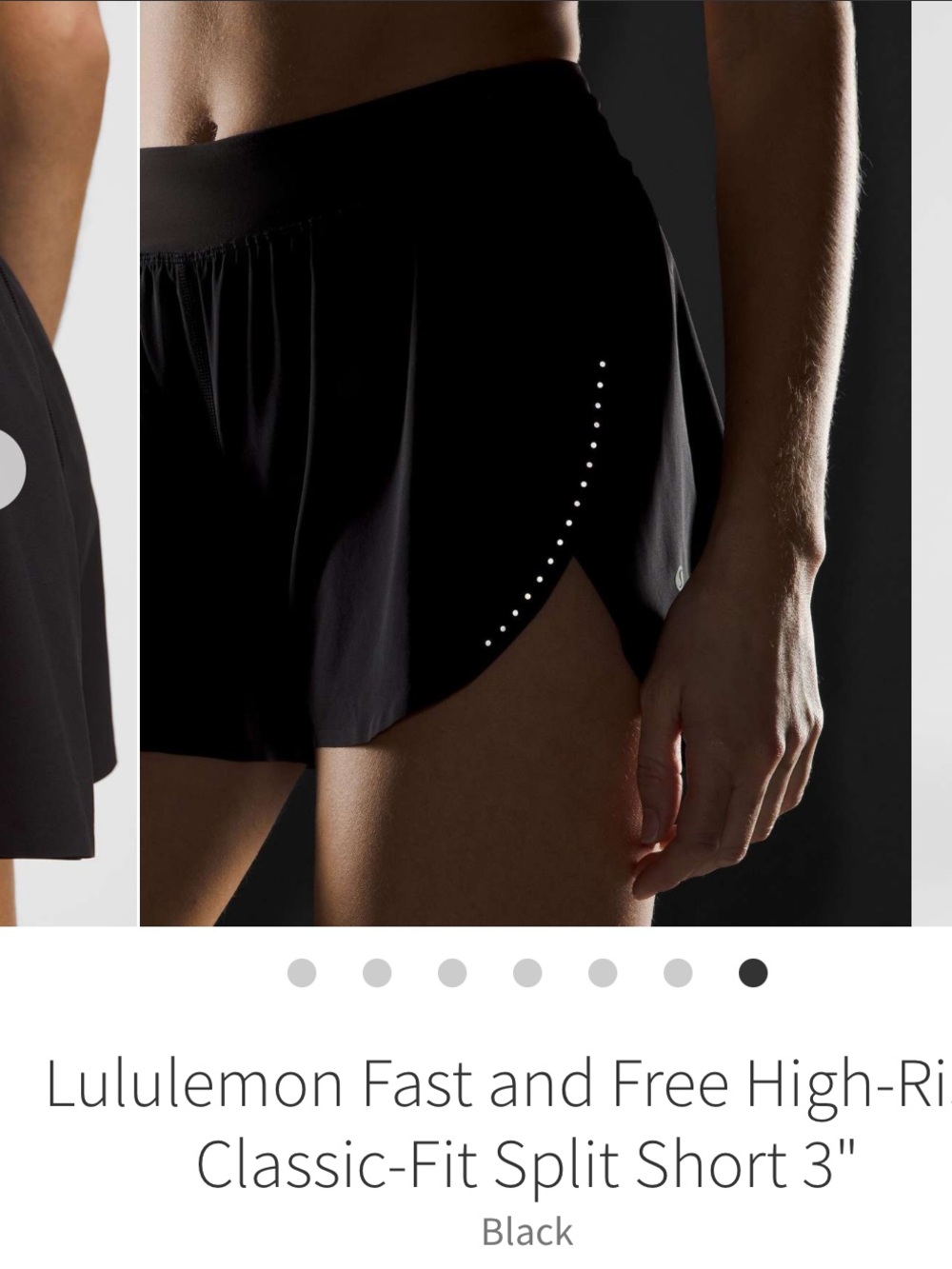 NWT Lululemon Fast And Free High Rise Shorts Black 3” Sz XL